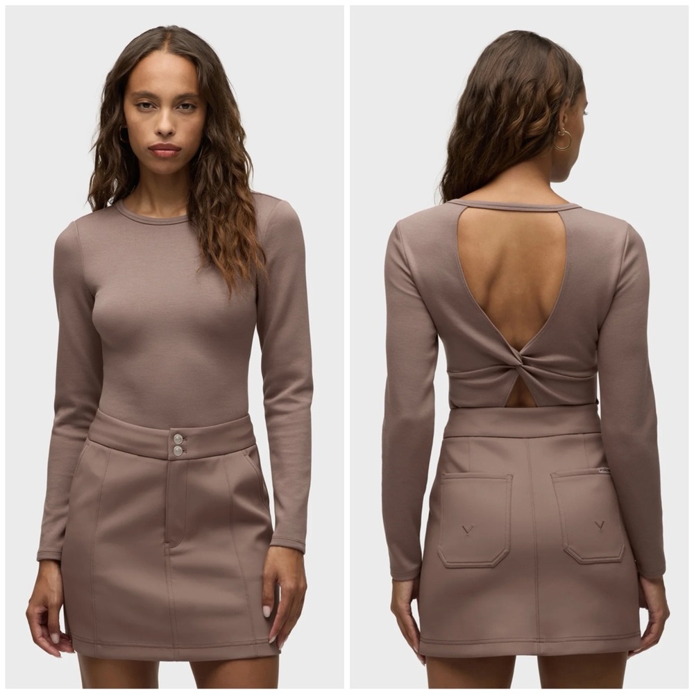 NEW Hudson Knot Back Bodysuit in DeepTaupe